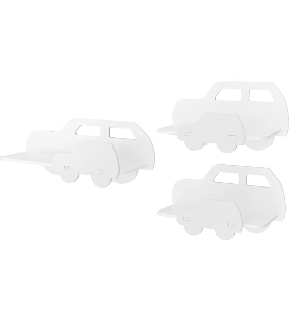 PÓŁKI AUTA 3 szt WHITE/WHITE 381839