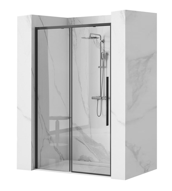 DRZWI PRYSZNICOWE SOLAR BLACK 100