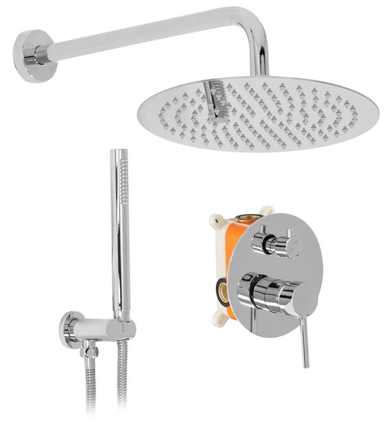 ZESTAW NATRYSKOWY PODTYNKOWY LUNGO CHROM + BOX