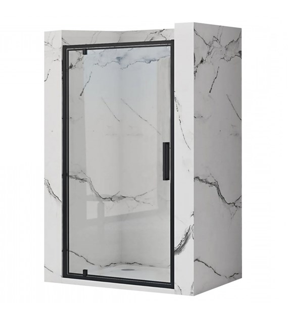 DRZWI PRYSZNICOWE RAPID SWING BLACK 90