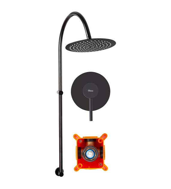 ZESTAW NATRYSKOWY LUGANO CZARNY