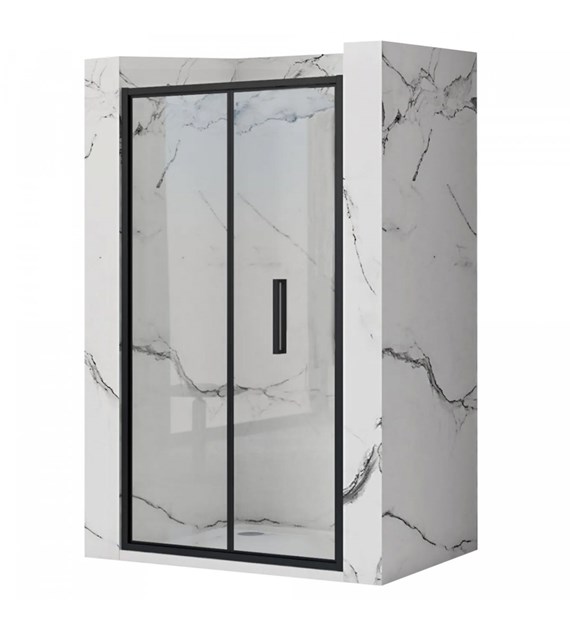 DRZWI PRYSZNICOWE RAPID FOLD BLACK 80