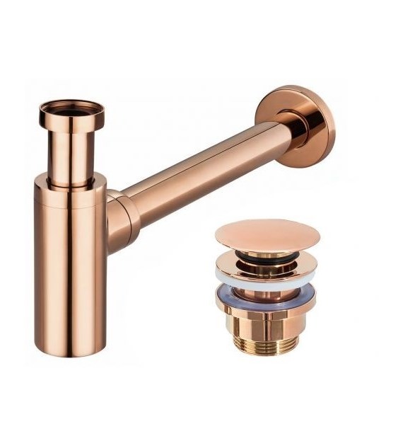 SYFON KLIK-KLAK UNIWERSALNY RÓŻOWE ZŁOTO