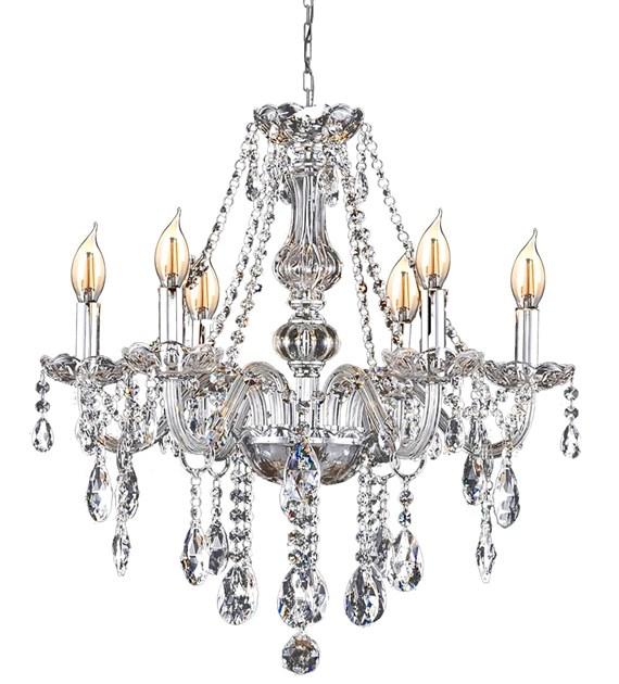 LAMPA 392183 KRYSZTAŁOWA  6-RAMIENNA