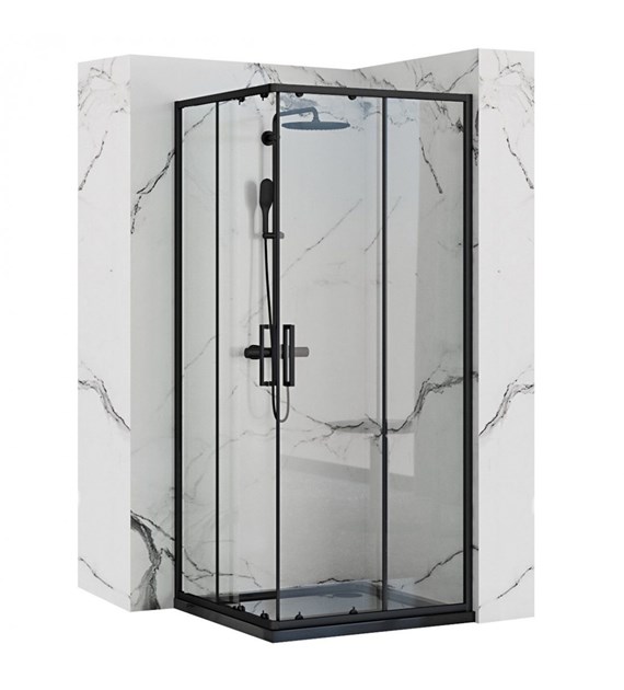 KABINA PUNTO BLACK 90x90