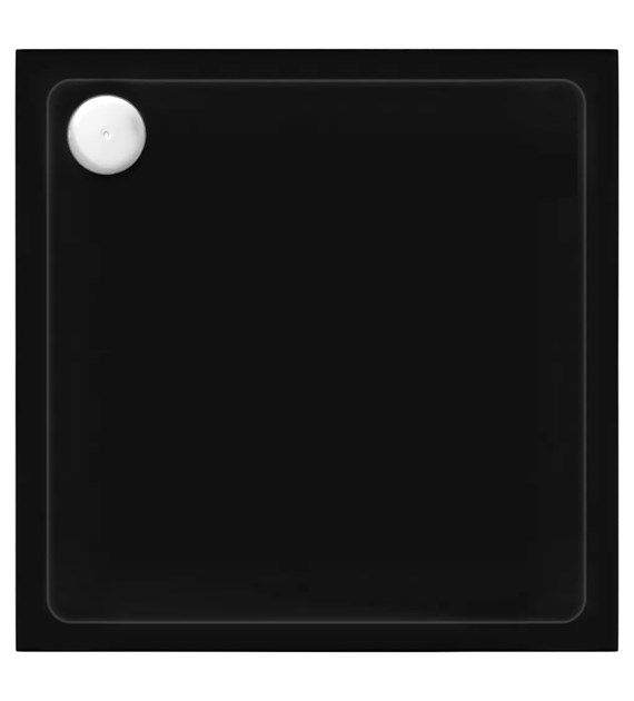 BRODZIK SAVOY BLACK 90*90*6cm + SYFON