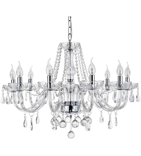 LAMPA 300750 KRYSZTAŁOWA  8-RAMIENNA