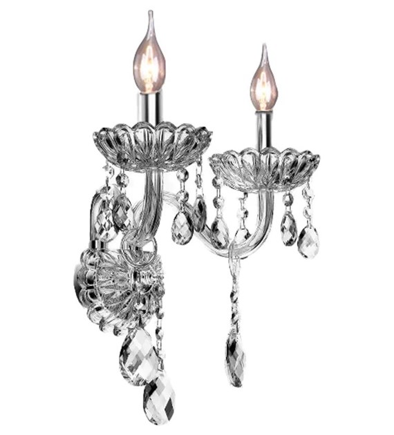 KINKIET 300757 KRYSZTAŁOWY 2-RAMIENNY