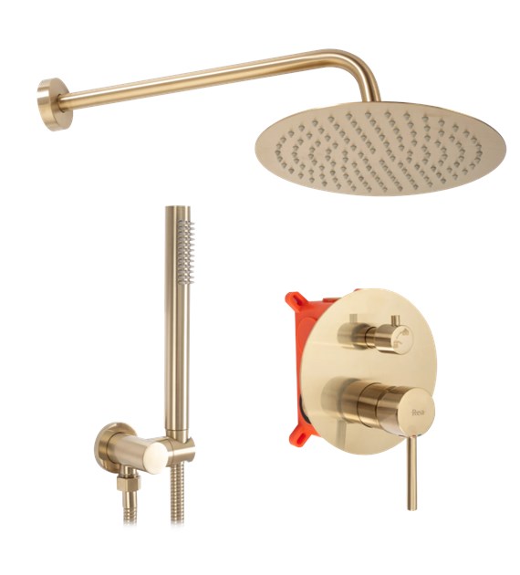 ZESTAW NATRYSKOWY PODTYNKO LUNGO ZLOTY SZCZO + BOX