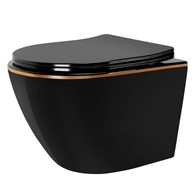 WC - CARLO MINI RIMLES DUR/FLAT/ZM BLACK GOLD EDGE