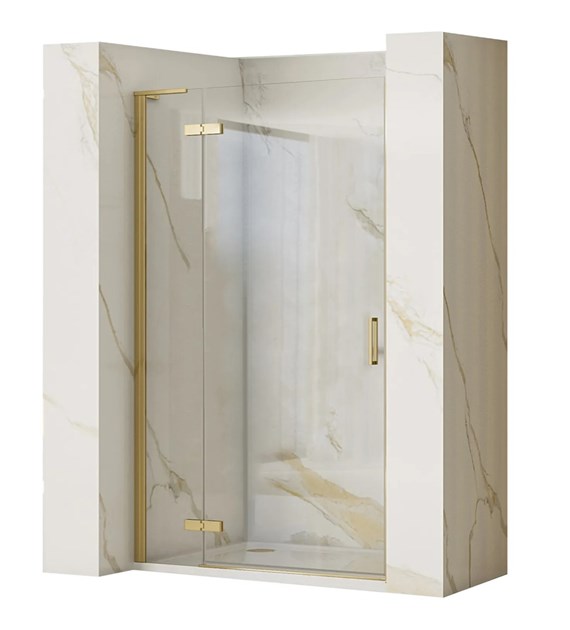 DRZWI PRYSZNICOWE HUGO BRUSH GOLD 80