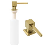 DOZOWNIK DO MYDŁA KWADRAT SZCZOTKOWANY ZŁOTY 330ML