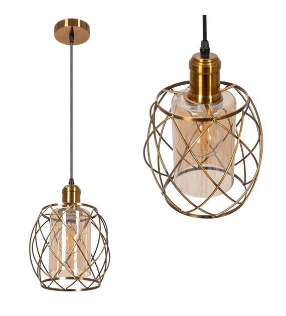 LAMPA APP1129-1CP GOLD AMBER