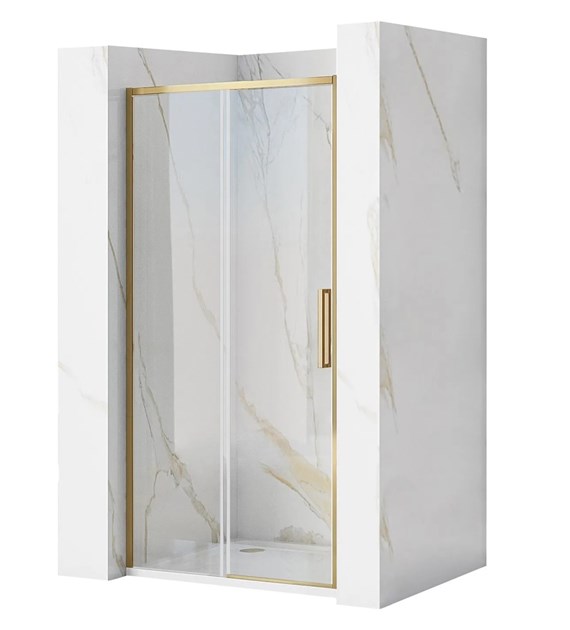 DRZWI PRYSZNICOWE RAPID SLIDE BRUSH GOLD 100