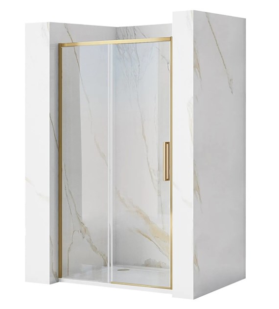 DRZWI PRYSZNICOWE RAPID SLIDE BRUSH GOLD 110