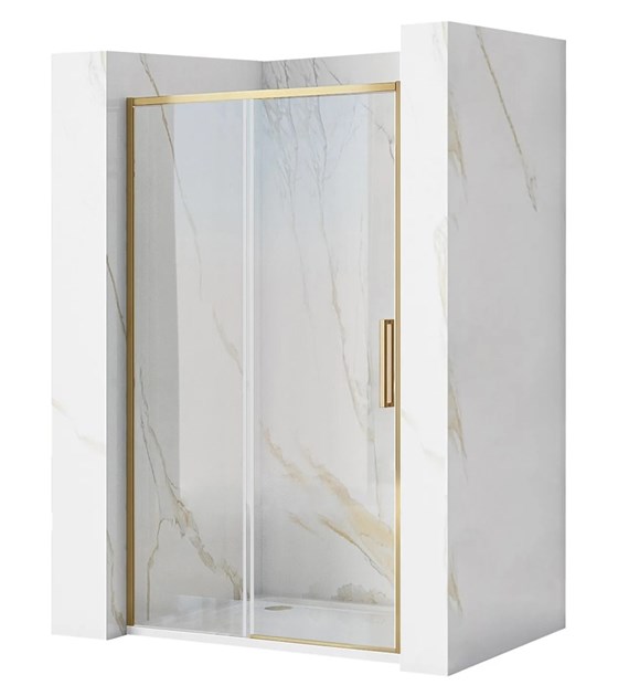 DRZWI PRYSZNICOWE RAPID SLIDE BRUSH GOLD 120