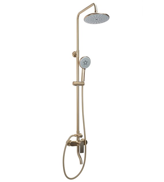 ZESTAW NATRYSKOWY VERSO ZŁOTY SZCZOTKOWANY