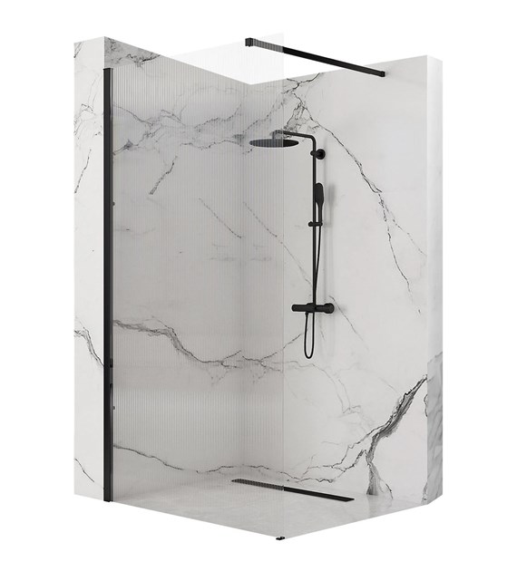 ŚCIANKA PRYSZNICOWA AERO INTIMO BLACK 100