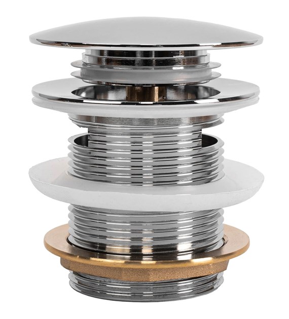 KOREK DO WANNY Z PRZELEWEM CHROM 6cm