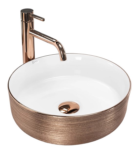 UMYWALKA SAMI BRUSH ROSE GOLD/WHITE - NABLATOWA