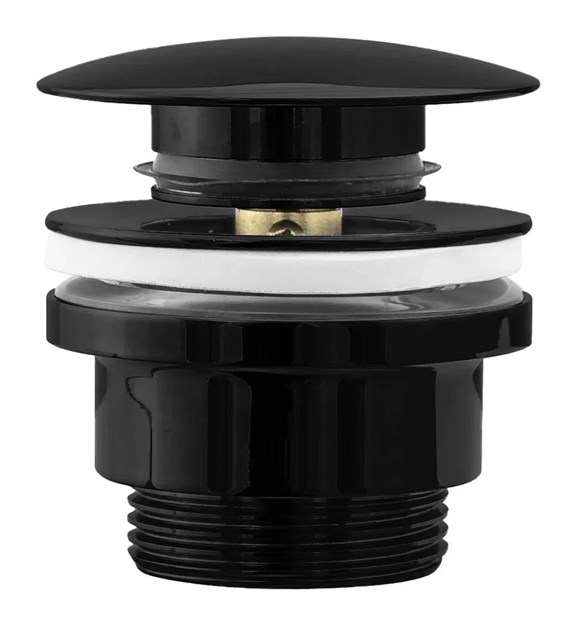 KOREK KLIK-KLAK UNIWERSALNY CZARNY METALICZNY