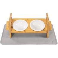 MISKI CERAMICZ Z BAMB STOJAK + SILIKON MATA PJ-082