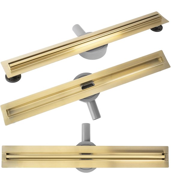 ODPŁYW NEOX SLIM PRO ZŁOTY SZCZOTKOWANY 600