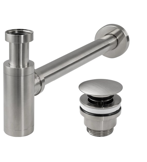 SYFON KLIK-KLAK UNIWERSALNY NIKIEL SZCZOTKOWANY