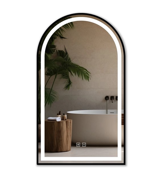 LUSTRO LED DASH BLACK 60X100CM