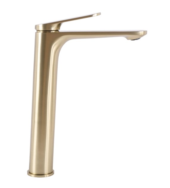 BATERIA UMYWALKOWA MARCO ZŁOTA SZCZOTKOWANA WYSOKA