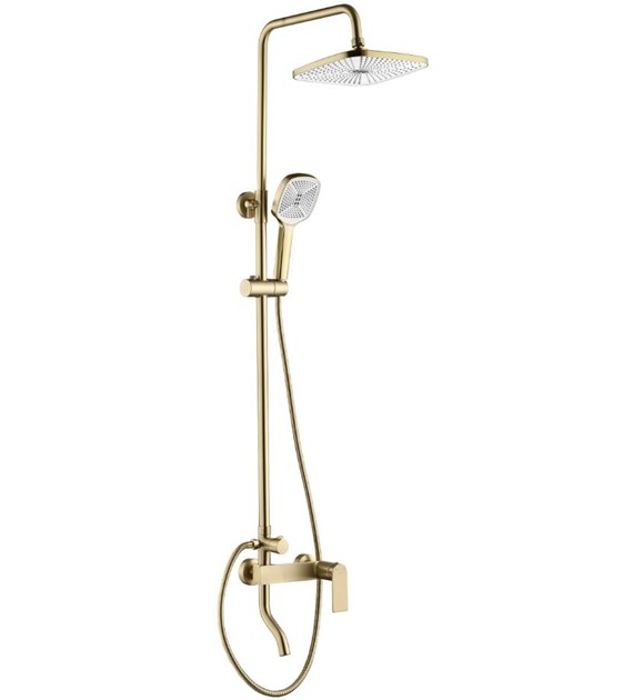 ZESTAW NATRYSKOWY MY1902-77GG STORM ZŁOTY SZCZOTKO