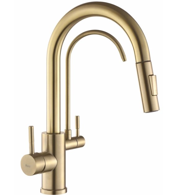 BATERIA KUCHENNA ECO FRESH ZŁOTA SZCZOTKOWANA