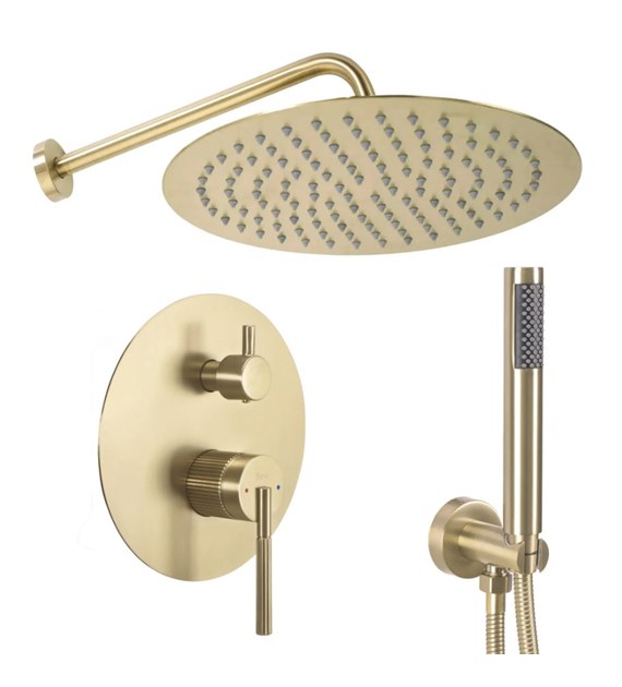 ZESTAW NATRYSKOWY JS-622711BG ARGON ZŁOTY SZCZOTKO