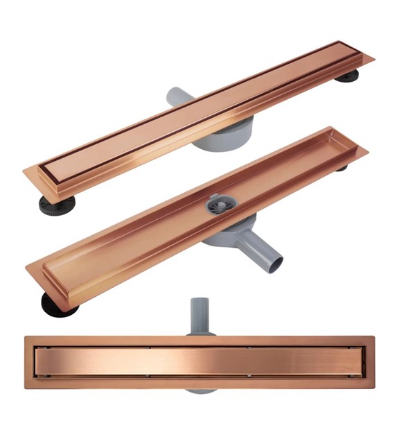 ODPŁYW NEOX PRO MIEDŹ SZCZOTKOWANA 700