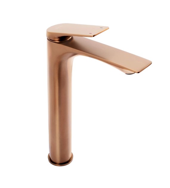 BATERIA UMYWALKOWA AVALON MIEDŹ SZCZOTKOWAN WYSOKA