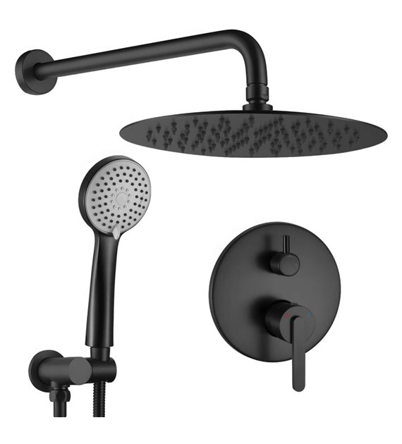 ZESTAW NATRYSKOWY PODTYNKO JS-1180B ONTARIO CZARNY