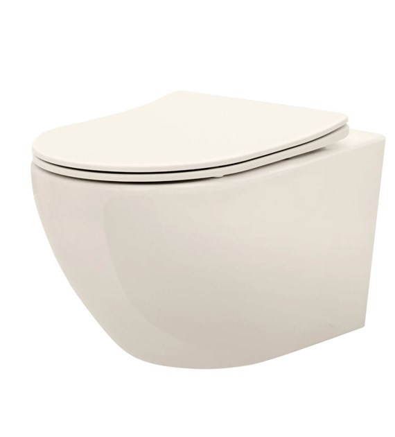 WC - CARLO MINI RIMLESS ECRU