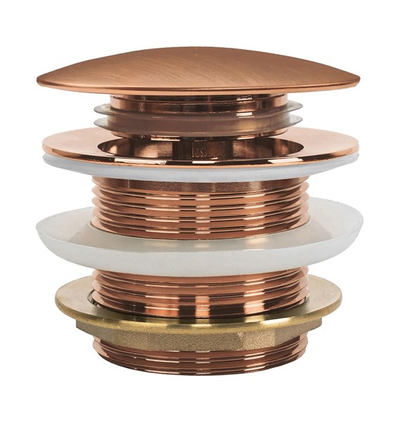 KOREK UNIWERSALNY DO WANNY MIEDŹ SZCZOTKOWANA