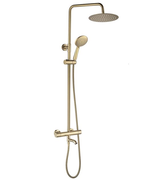 ZESTAW NATRYSKOWO-WANNOWY LUNGO DIAMOND ZŁOTY TERM