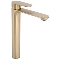 BATERIA UMYWALKOWA DROP ZŁOTA SZCZOTKOWANA WYSOKA