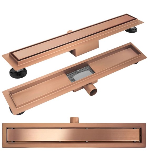 ODPŁYW NEOX MIEDŹ SZCZOTKOWANA 800