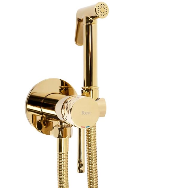 BATERIA BIDETOWA PODTYN LOOP LUNGO DIAMOND ZŁOTA