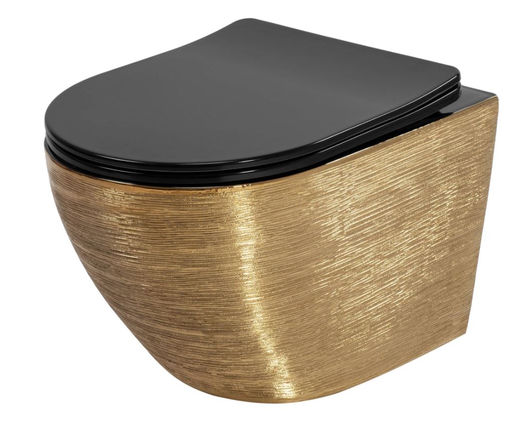 WC - CARLO MINI TORNADO BRUSH GOLD BLACK