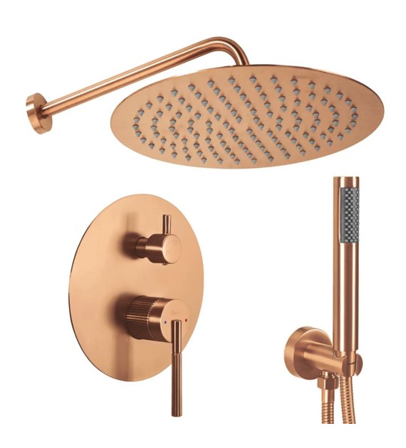 ZESTAW NATRYSKOWY JS-622711BRG ARGON MIEDŹ SZCZOTK