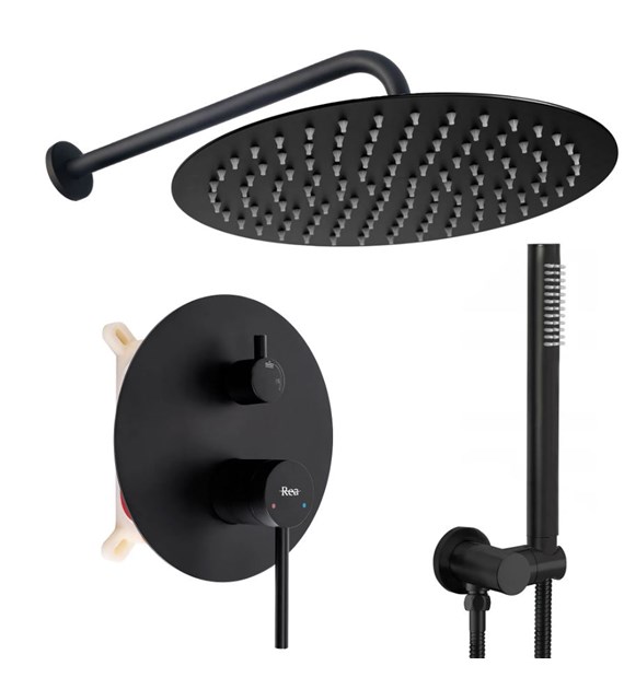 ZESTAW PODTYNKOWY JS-7029B FOSS CLIF CZARNY