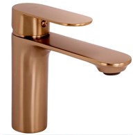 BATERIA UMYWALKOWA DROP MIEDŹ SZCZOTKOWANA NISKA