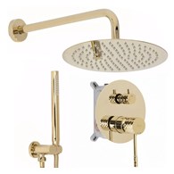 ZESTAW NATRYSKOWY PODTY LUNGO DIAMOND ZŁOTY + BOX