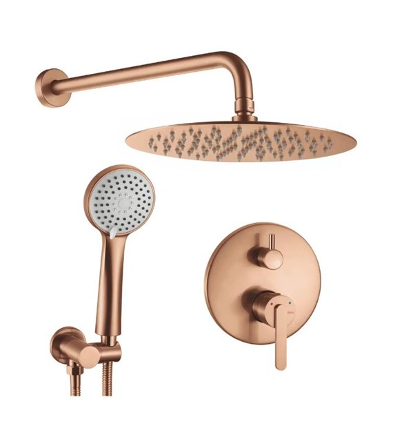 ZESTAW NATRYSKOWY POD JS-1180BRG ONTARIO MIEDŹ SZC