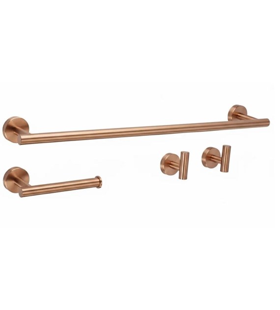 KOMPLET WIESZAKÓW ŁAZIENKOWYCH ARI BRUSH COPPER