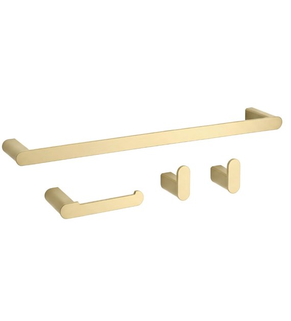 KOMPLET WIESZAKÓW ŁAZIENKOWYCH MATI BRUSH GOLD